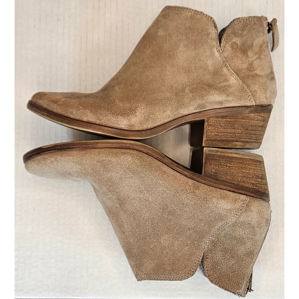 Michael By Michael Shannon Nadya Beige Leather Suede‎ Ankle Boots Size 6 - Picture 2 of 7
